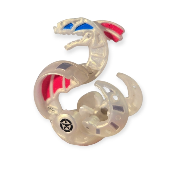 Bakugan Other - Bakugan B3 Bakufrost Haos Abis Omega WHITE PEARL Battle Brawlers Rare